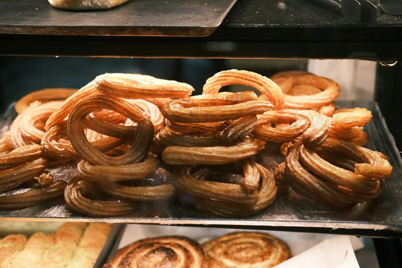 Strong landscape churros image suitable for the dessert section and gallery